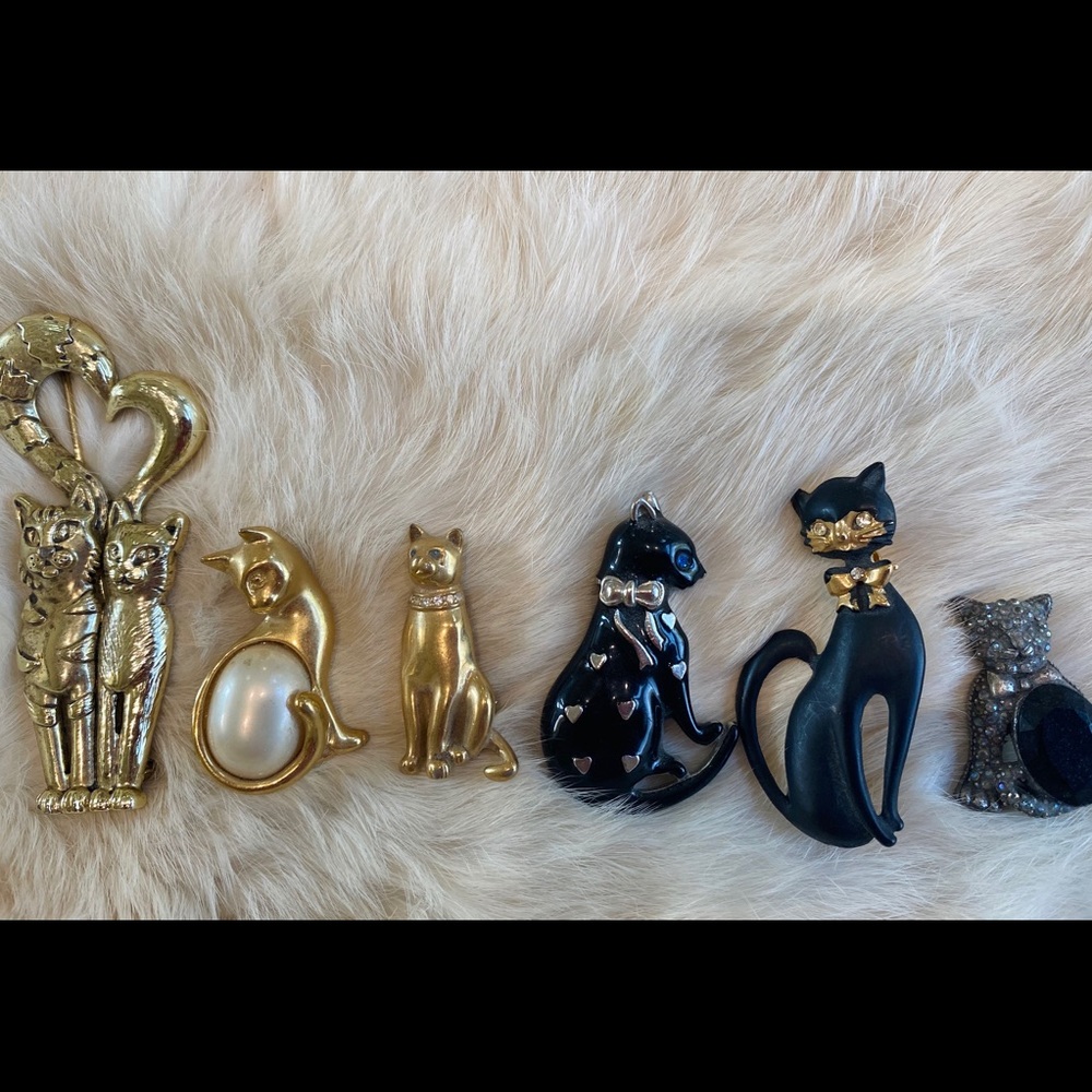 VINTAGE KITTY CAT PINS - Picture 6 of 7